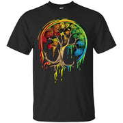 Colorful Tree Life Is Really Good Tree Art Men T-shirt