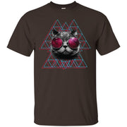 3D Space Cat Mens Men T-shirt