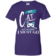 Cat Kitten Funny Gift Women T-Shirt