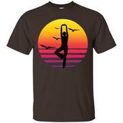 Yoga Retro Sunset Men T-shirt