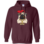 Funny Cartoon Hip Hop Pug Dog Men T-shirt