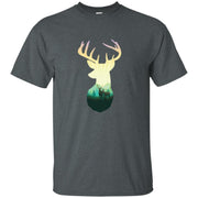 Deer Family In The Forest Unisex Cool Men T-shirt