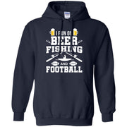 I Run On Beer Fishing Football Fisherman Fish Gift Men T-shirt