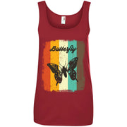 Butterfly Retro 70s Vintage Women T-Shirt