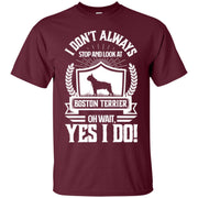 I Don’t Always Stop and Look At Boston Terrier Men T-shirt