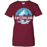 Switzerland Mountain Women T-Shirt