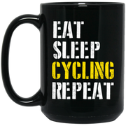 Eat.Sleep.Cycling.Repeat Coffee Mug, Tea Mug
