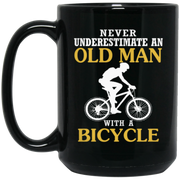 Bicycle Old Man Coffee Mug, Tea Mug