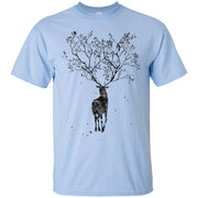 Deer Trees Forest, Tree Horns Men T-shirt
