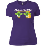 National Hug Cactus Shirt Hedgehog Women T-Shirt