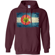 Vintage Colorado marijuana leaf flag Men T-shirt