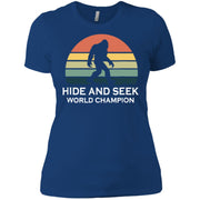 Hide and Seek World Champion Bigfoot Retro Soccer Women T-Shirt