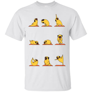 Yoga Pug Dog Men T-shirt