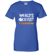 LGBT Gay Pride Lesbian World’s Okayest Lesbian Women T-Shirt