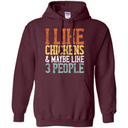 I Like Chickens Maybe Like 3 People Funny Mom Dad Men T-shirt