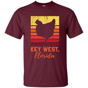 Retro Distressed Key West Florida Chicken Men T-shirt