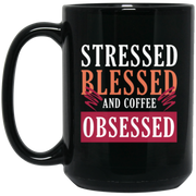 Stressed Blessed Coffee Coffee Mug, Tea Mug