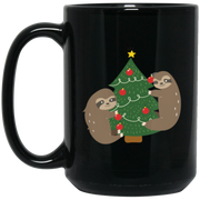Sloths Decorating Christmas Tree Coffee Mug, Tea Mug