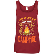 Camping Fire, Camp Fire Outdoor Women T-Shirt