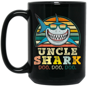 Retro Vintage Uncle Shark, Funny Birthday Gift Coffee Mug, Tea Mug