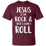 Jesus Is My Rock Thats How I Roll Men T-shirt