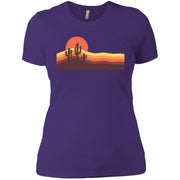 Hiking Camping Sun And Cactus Women T-Shirt