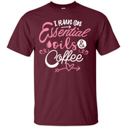 I Run On Essential Oils And Coffee Men T-shirt