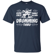 God Family And Drumming Men T-shirt