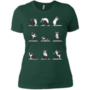 Boston Terriers Yoga Women T-Shirt