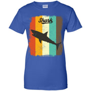 Shark Retro 70s Vintage Sea Animal Women T-Shirt