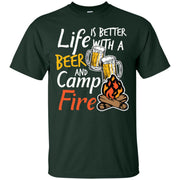 Camping Camp Life Beer Outdoor Men T-shirt