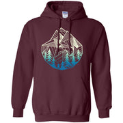 Minimal Mountains Geometry Outdoor Hiking Men T-shirt