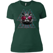 3D Space Cat Mens Women T-Shirt