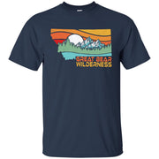Great Bear Montana Outdoors Retro Mountains Men T-shirt