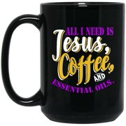 Jesus Coffe Essential Oils Funny Coffee Mug, Tea Mug