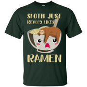 Sloth Ramen Bowl Kawaii Miso Soup Men T-shirt