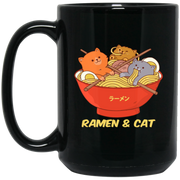 Ramen And Cat Coffee Mug, Tea Mug