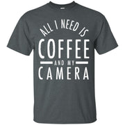 Coffee & Camera – Photography Gift Men T-shirt