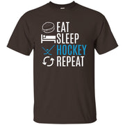 Eat Sleep Hockey Repeat Men T-shirt