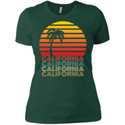California Summer, Beach Palm Trees Women T-Shirt