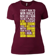 Marathon – I run this world to find myself free Women T-Shirt