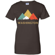 Secret Sasquatch Hidden Retro Washington Hiding Bigfoot Women T-Shirt