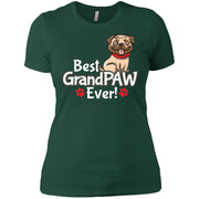 Grandpa Grand PAW, Pug Dog Gift Idea Best Ever Women T-Shirt