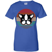 Boston Terrier Vintage Retro Dog Women T-Shirt