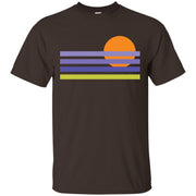 Sunset Ocean Lines Men T-shirt