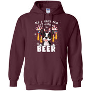 All I Want For Christmas Is Beer Boston Terrier Men T-shirt
