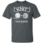 Knit – Knit happens – Knitting Men T-shirt