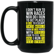 Marathon – I run this world to find myself free Coffee Mug, Tea Mug