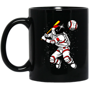 Astronaut Baseball Outer Space Coffee Mug, Tea Mug