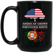 American Grown with Portuguese Roots Portugal Coffee Mug, Tea Mug